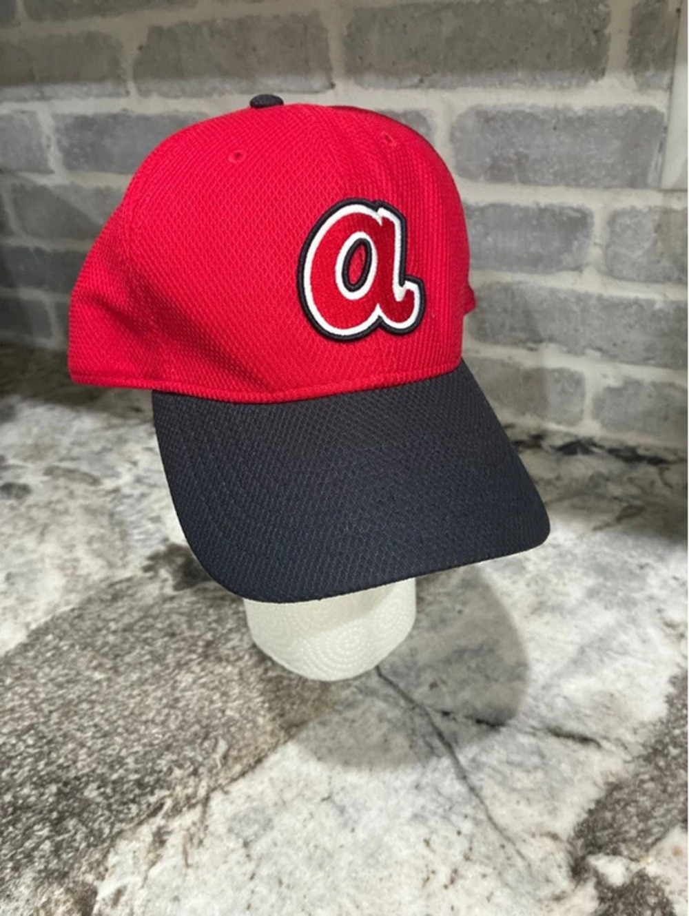 New Era Atlanta Braves Red and Navy Baseball Cap